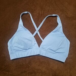 Women's Light Blue Crisscross Bralette